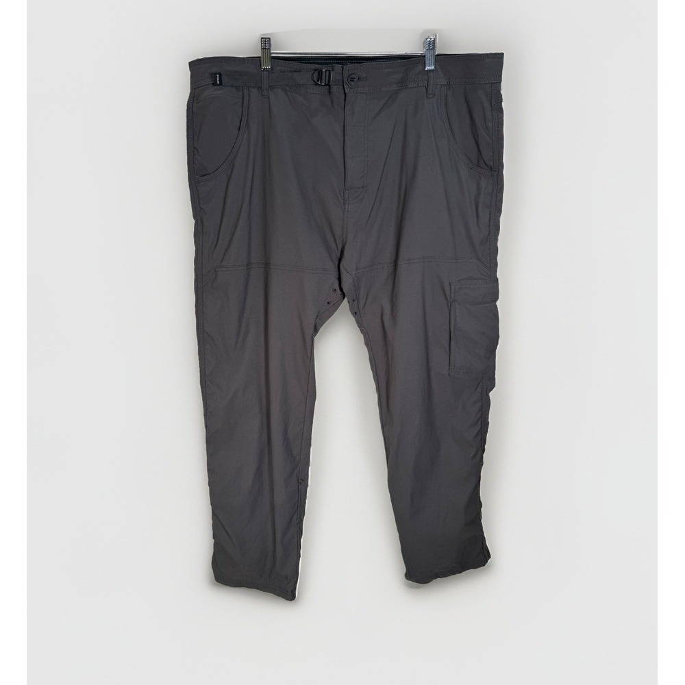 PRANA Pants Men's Stretch Zion Slim Pant II Size 42 x 30 Gray Hiking Outdoor